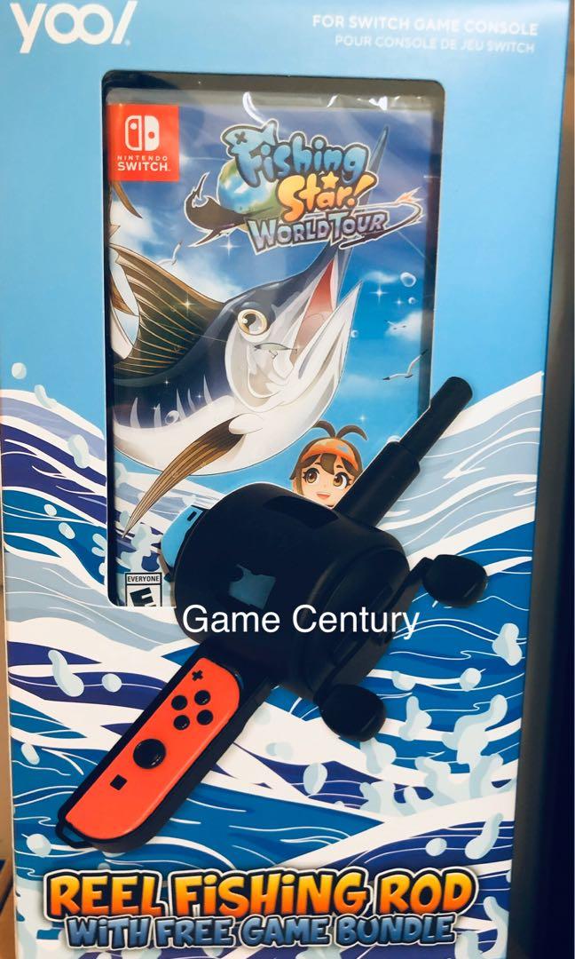 全新Switch 釣魚明星世界巡迴賽連漁竿同捆套裝FISHING STAR WORLD TOUR WITH REEL FISHING ROD  BUNDLE 中英日文連魚杆同捆裝, 電子遊戲, 電子遊戲, Nintendo 任天堂- Carousell
