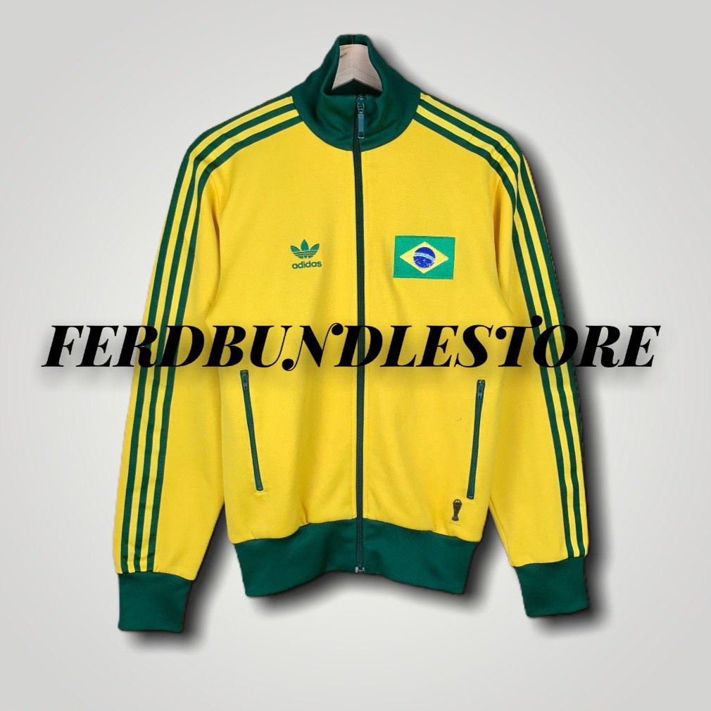 Adidas Tracktop Brazil FIFA world cup, Men's Fashion, Tops & Sets, Hoodies  on Carousell