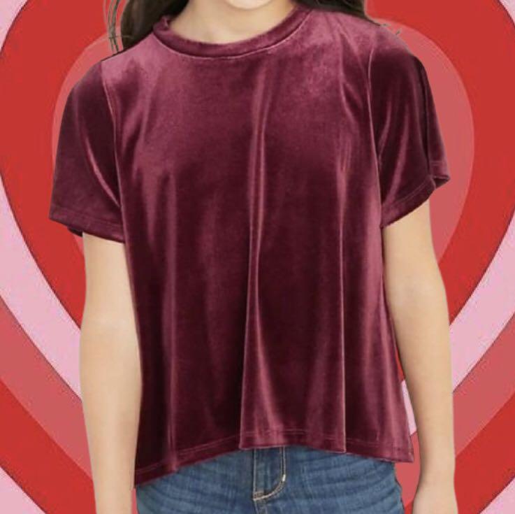 Aesthetic maroon red velvet bludru t 