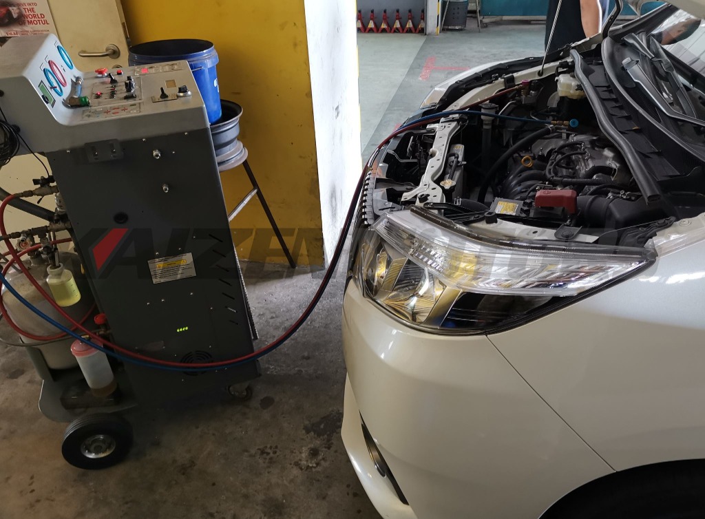 Aircon Gas & Oil System Flush, Car Accessories, Car