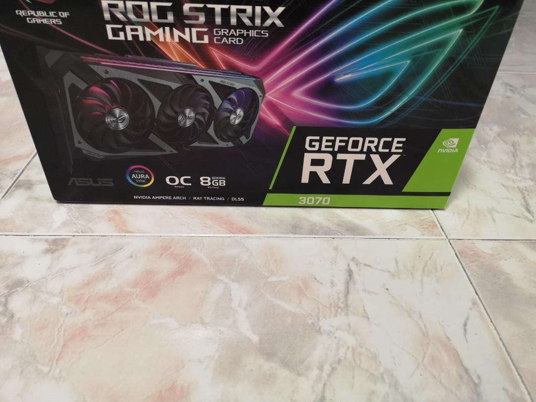 Asus Rox Strix RTX 3070 Gaming (OC 8GB), Computers & Tech, Parts ...