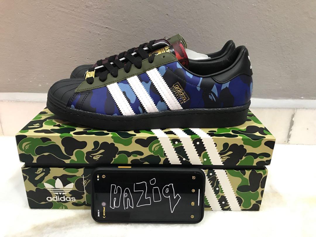 BAPE X ADIDAS SUPERSTAR 80s MULTI CAMO Men s Fashion Footwear