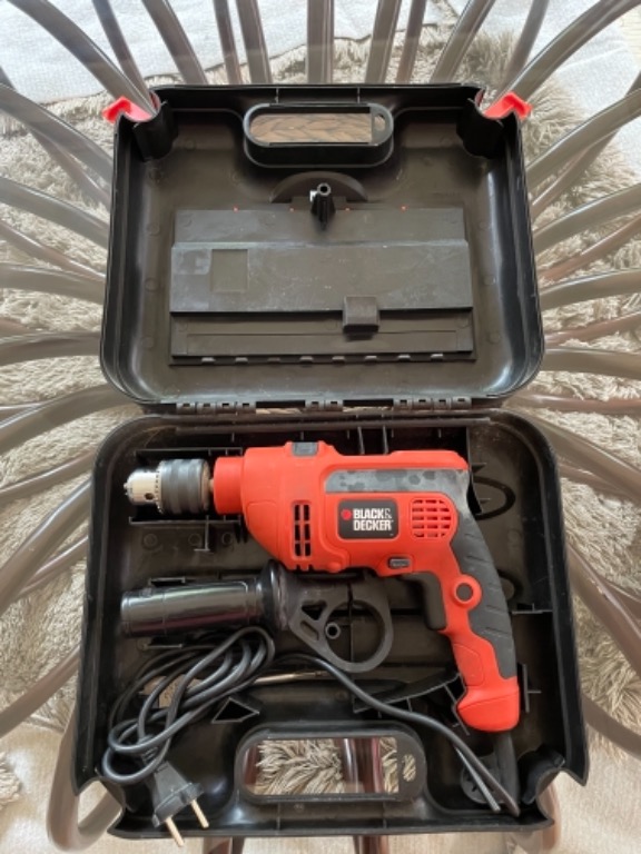 Black Decker Variable Speed Hammer Power Drill with Hammer Action