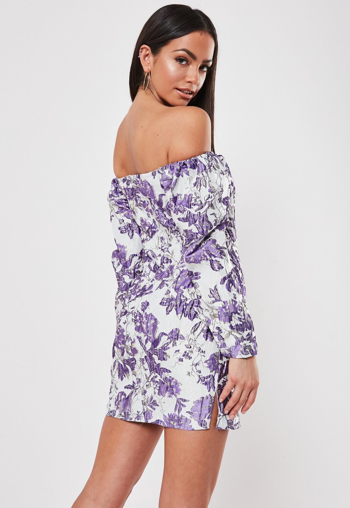 Missguided jacquard deals dress