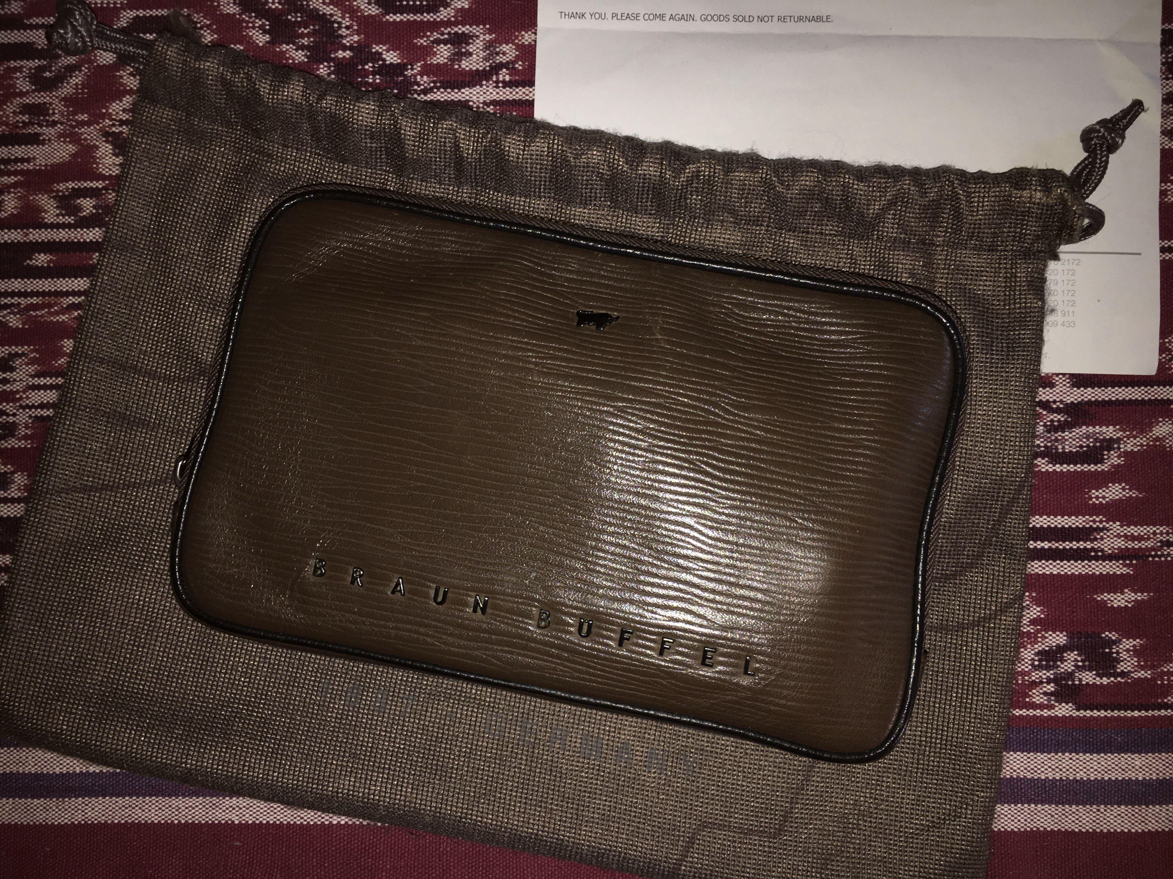 Braun Buffel Clutch Bag, Men's Fashion, Bags, Belt bags, Clutches and Pouches on Carousell