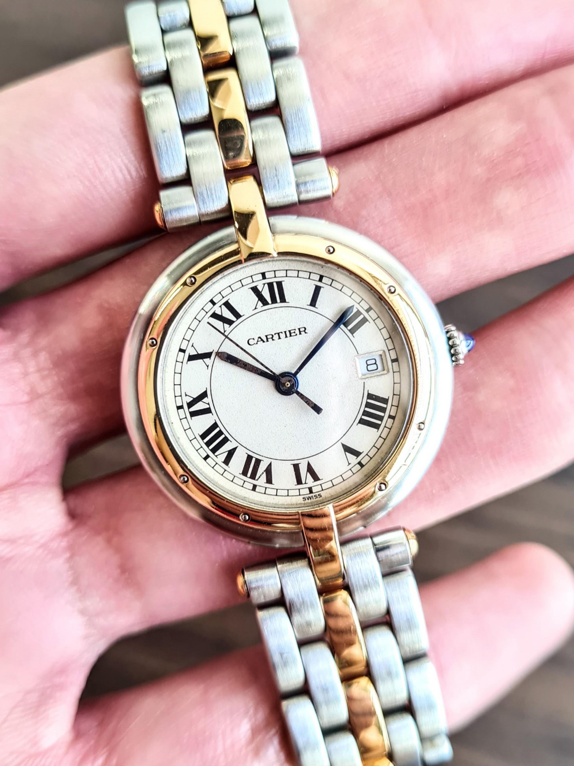 Cartier Panthere Vendome Two-Tone Quartz Watch, Luxury, Watches on Carousell