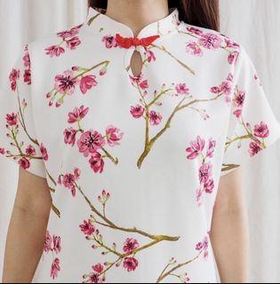 cheongsam putih