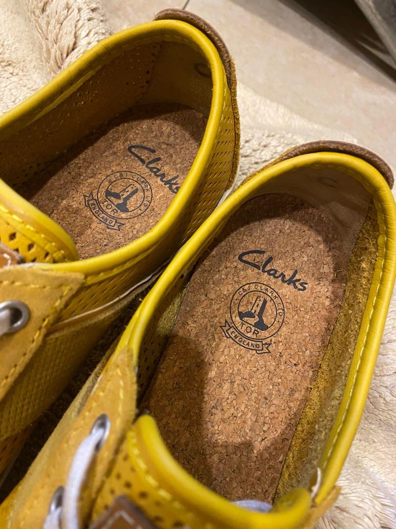 Clarks mustard shoes hotsell