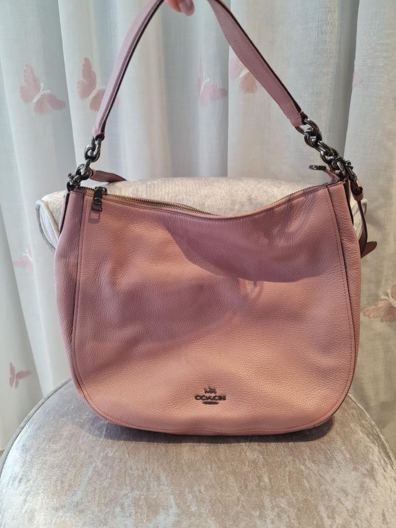 Coach pink hobo bag cheap