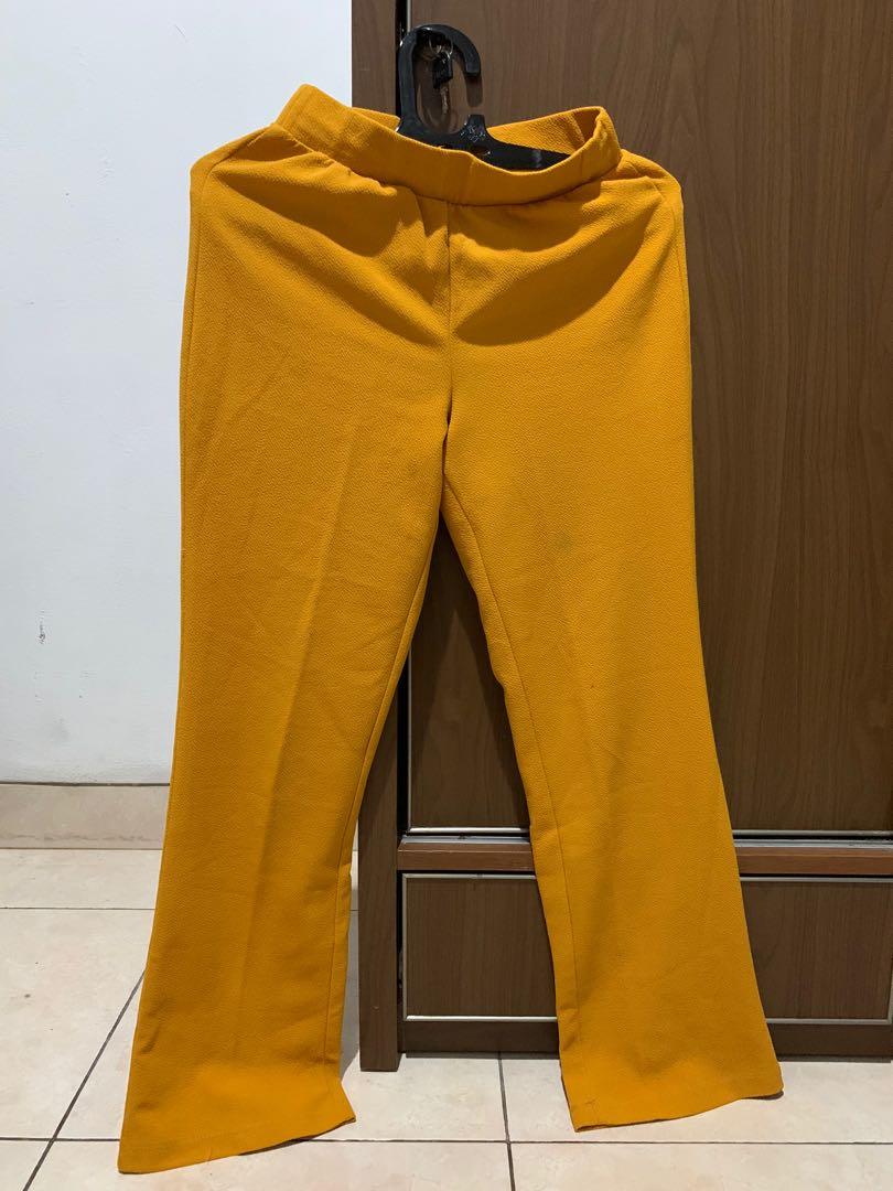 cotton on yellow pants, Fesyen Wanita 