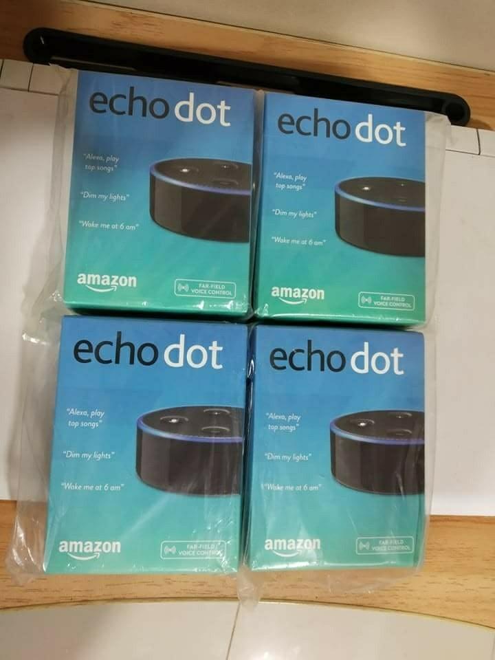 Echo dot Gen 2 (Category: Entertainment Systems & Smart Home Devices) located in Pasig City. Submitted by Mpatron (Listing ID 1099347130, Image 1). Description: brandnew echo dot gen 2 low price 1000 peso each.