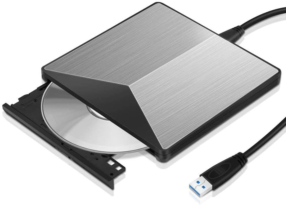 USB 3.0 Externes CD/DVD-RW Brenner Writer Laufwerk for Windows XP/7/8/10 Mac OS 