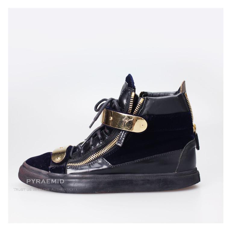 Giuseppe Zanotti Coby high top Velvet Trainers