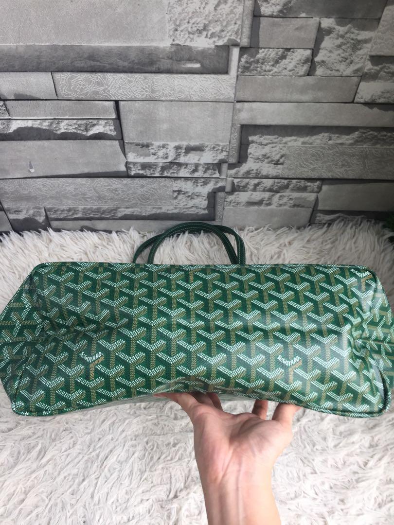 Goyard Cabas Villette MM Green Tote Bag, Luxury, Bags & Wallets on Carousell