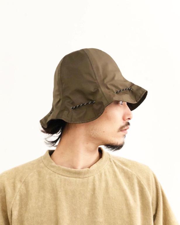 Hender Scheme Nylon Kinchaku Hat Khaki Green, 興趣及遊戲, 手作