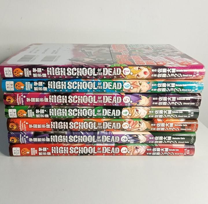HIGHSCHOOL OF THE DEAD Vol.1-7 Complete Set Manga Comics Japanese version