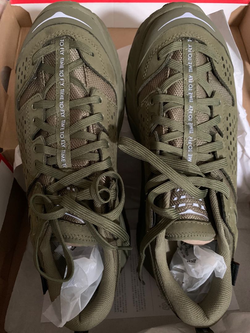 hoka oneone tor ultra low burnt olive, 男裝, 鞋, 西裝鞋- Carousell