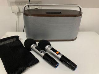 1_Hokey High End Portable Karaoke Amplifier System | All In One Bluetooth Speaker | Portable Karaoke Speaker with Wireless Microphone 