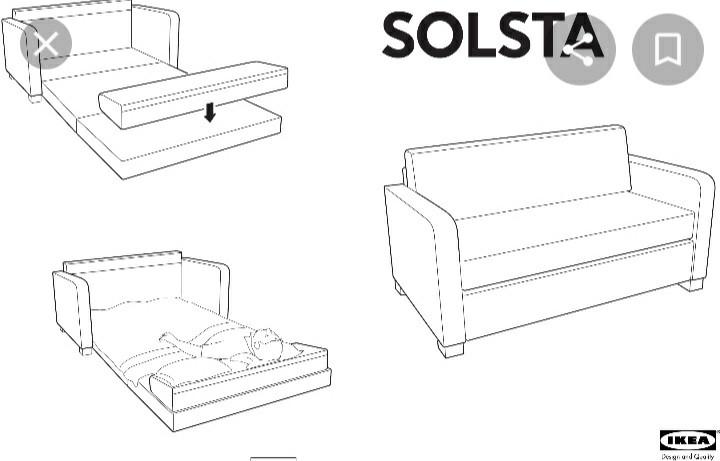 Solsta Sofa Bed Furniture Home