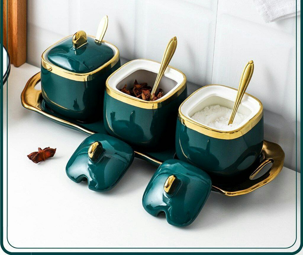 Ceramic spice containers store
