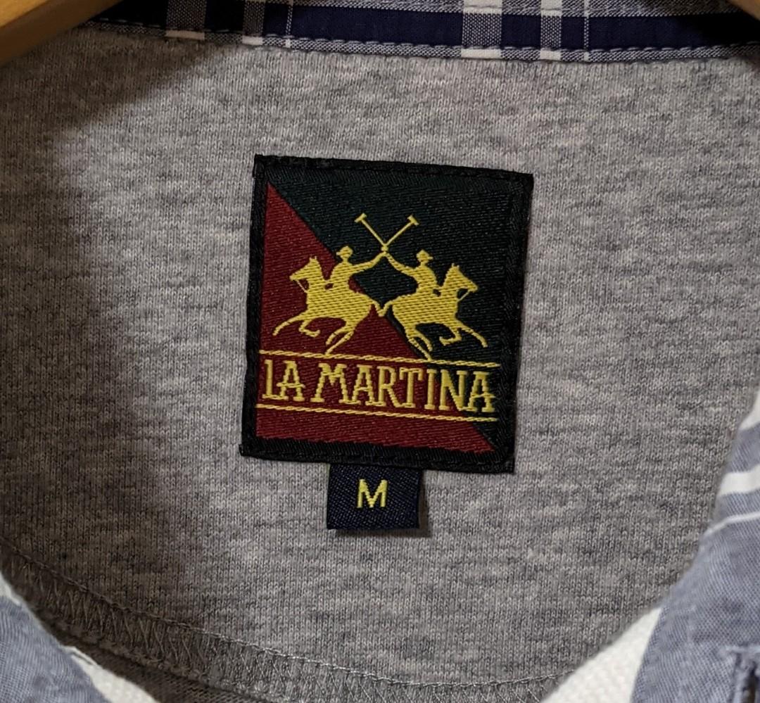 10 2 22 La Martina Made in Turkey Grey layered Polo T shirt Carousell