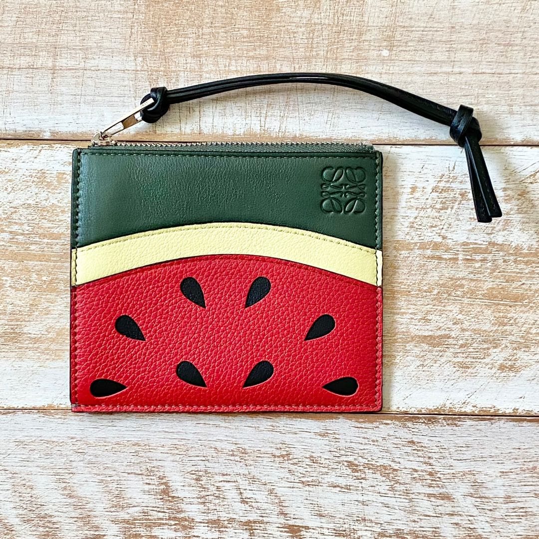 Loewe Paula s Ibiza Watermelon Zip Wallet Men s Fashion Watches