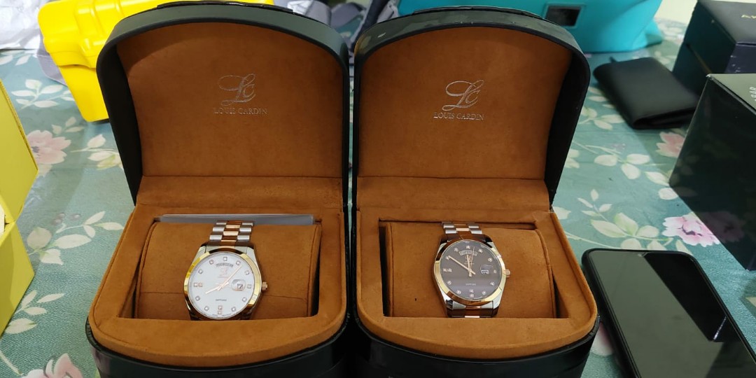 Louis Cardin Slim Design Swiss made Stainless Sapphire watch