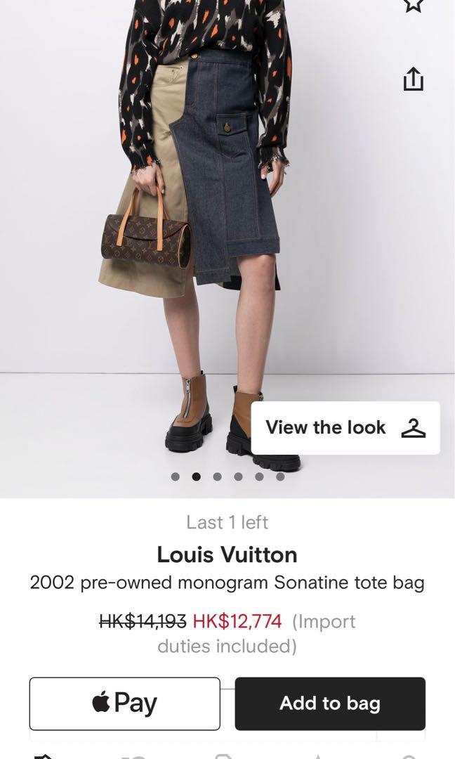 Louis Vuitton 2002 pre-owned Monogram Sonatine Tote Bag - Farfetch