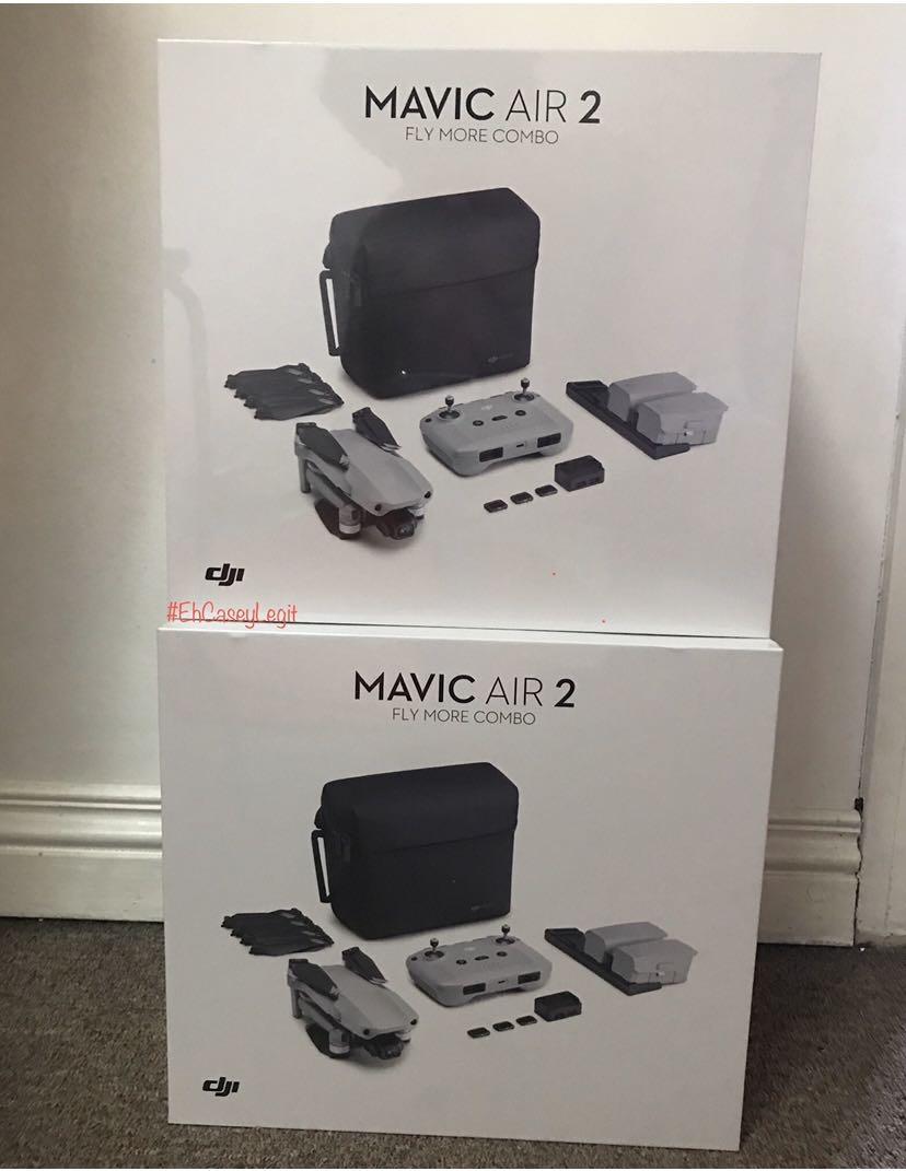 Mavic Air 2 Flymorecombo (Category: Drones) located in Pasay City. Submitted by shansey21 (Listing ID 1099302050, Image 1). Description: Limited Stocks Only!! Dji Mavic Air 2 Flymorecombo brandnew sealed 54,990 new srp 1 year warranty / 7 days replacement vitocruz taft meet up near la salle cod will do +shipping fee pm me 😁.