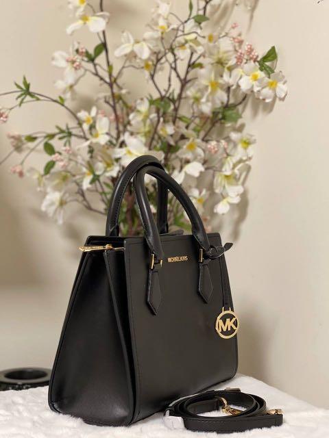Michael kors sale medium satchel black