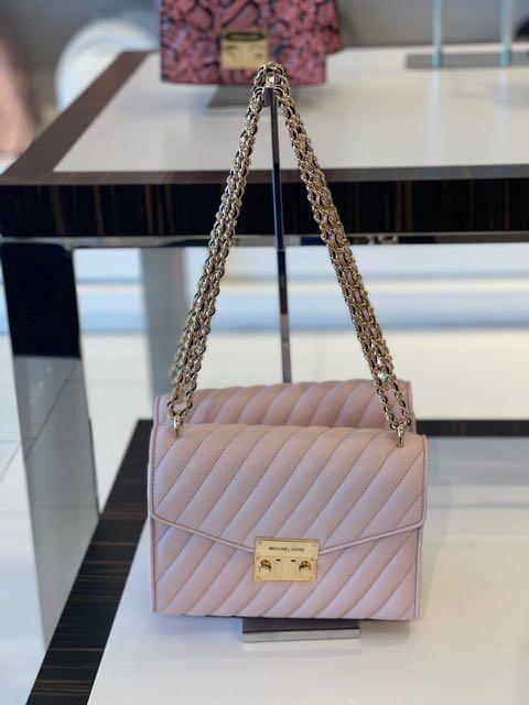 Micheal Kors Rose Medium Flap in Powder Blush Luxury Bags