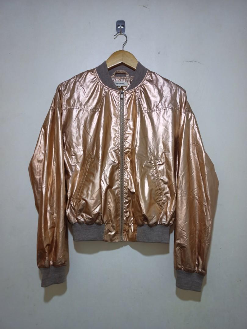Nanushka SPRING/SUMMER 13 METALLIC BOMBER JACKET (Category: Coats, Jackets and Outerwear) located in Dasmarinas. Submitted by goodbuyartisanal (Listing ID 1099507050, Image 3). Description: Nanushka SS13 metallic bomber jacket size Small excellent condition no issue Price: 10,000 + ship Pm me.