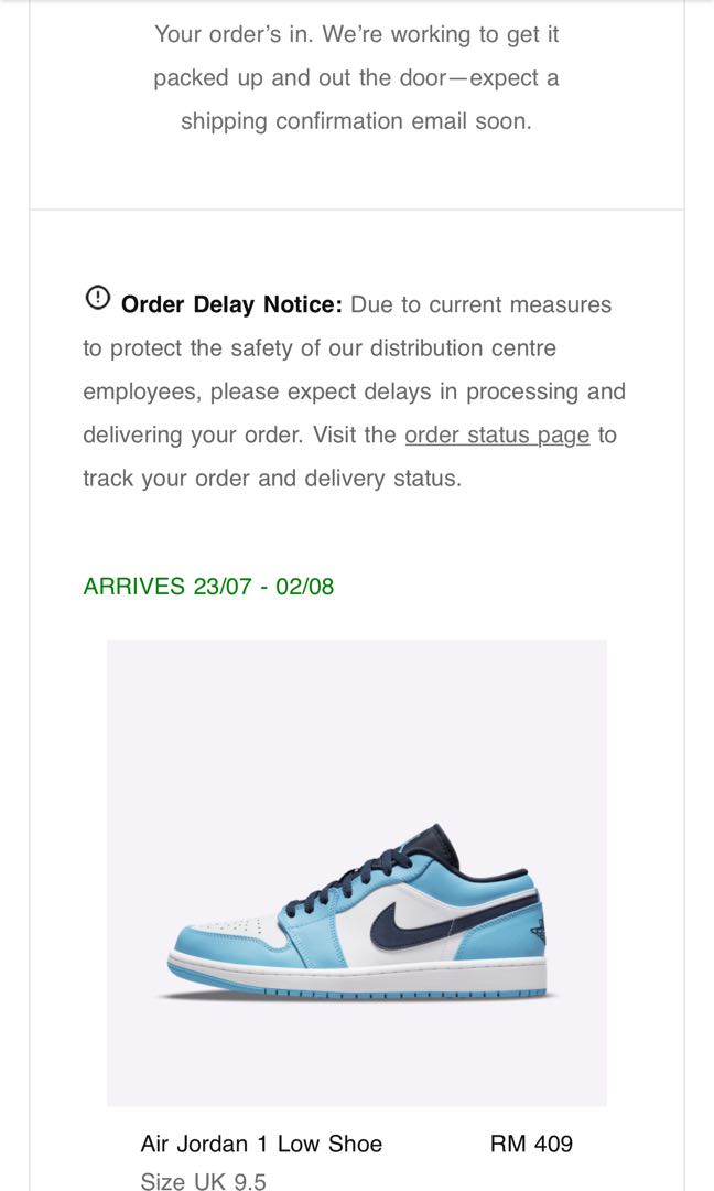 nike parcel tracking