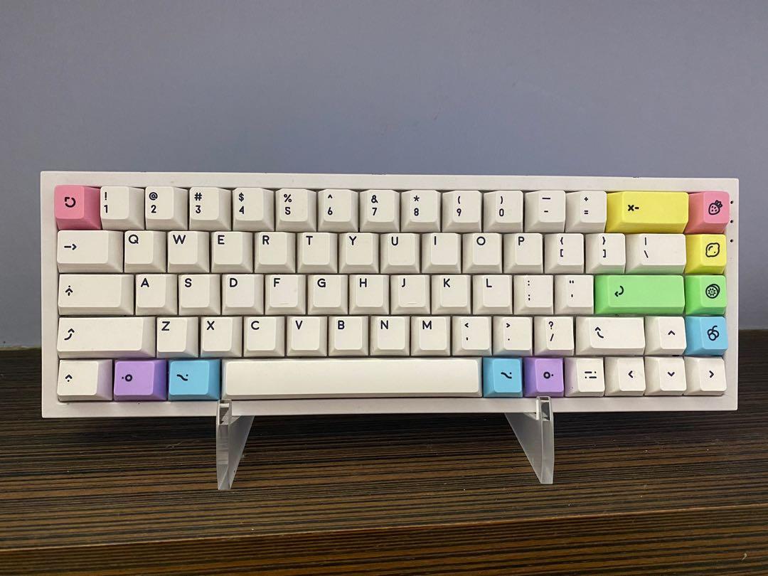 Novelkeys NK65 Milkshake limited edition hotswap custom keyboard, Computers & Tech, Parts