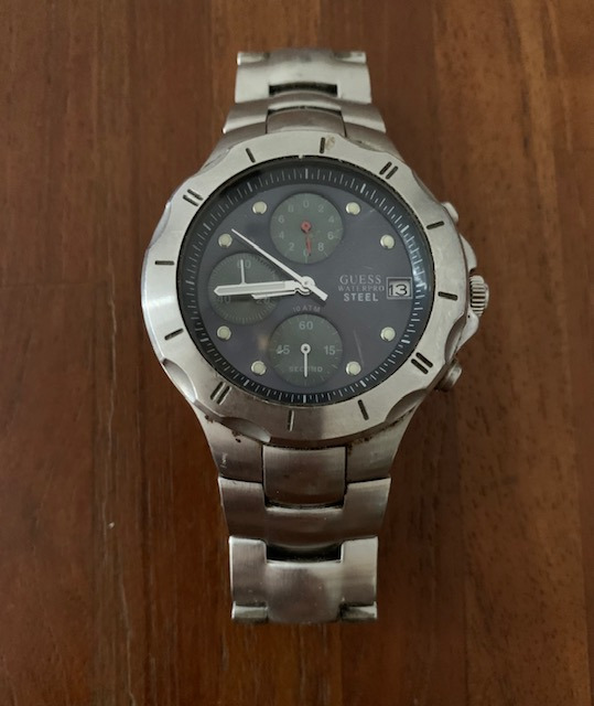 Guess waterpro stainless steel watch clearance