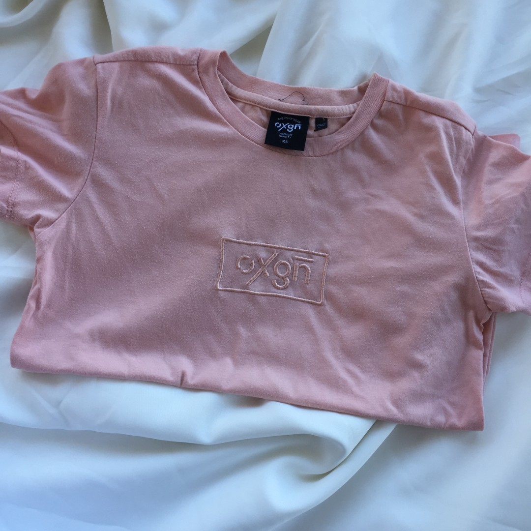 Oxygen top pink shirt