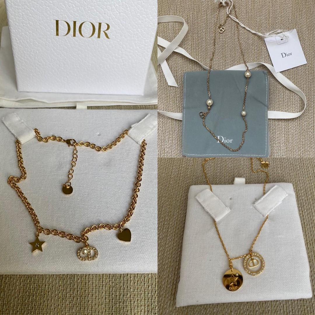 Ready Bnib Dior necklace with db box Clair D lune necklace pic kiri 9 jt La petite tribale necklace 6 65 jt D rounds necklace 8 65 jt