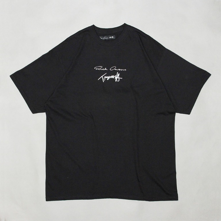 工工】Rick Owens x Tommy Cash Tee - Black 聯名款電繡Logo 寬大版型