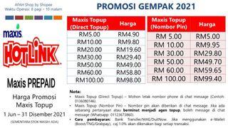 Affordable Topup Maxis For Sale Others Carousell Malaysia