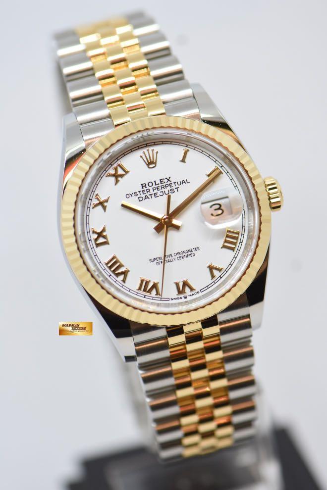 rolex two tone band