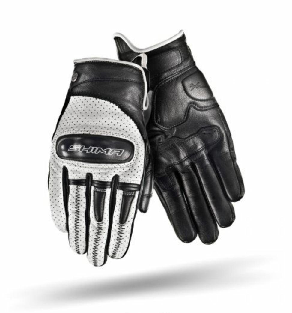 White leather motorcycle gloves online
