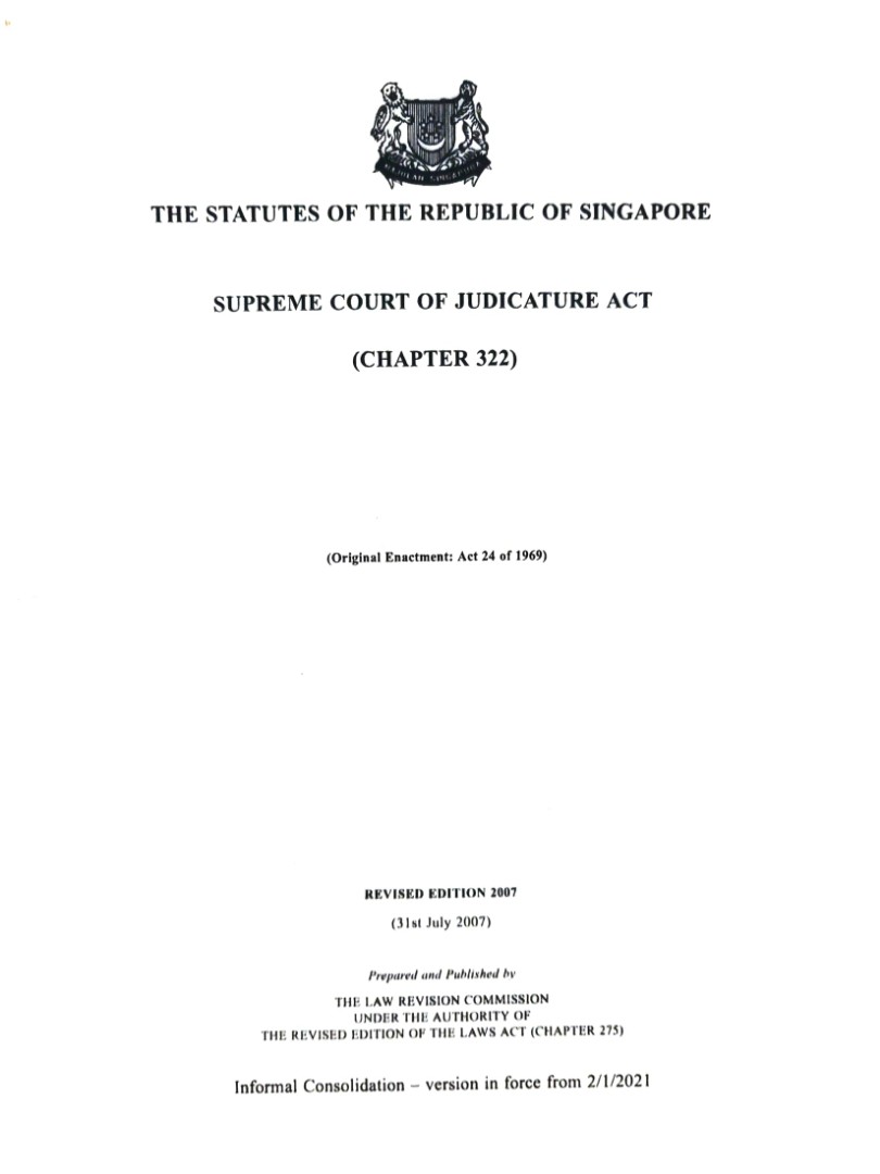 Singapore Statutes Printed Copies (various), Everything Else on Carousell