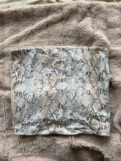 Snake Print American Eagle Tube Top