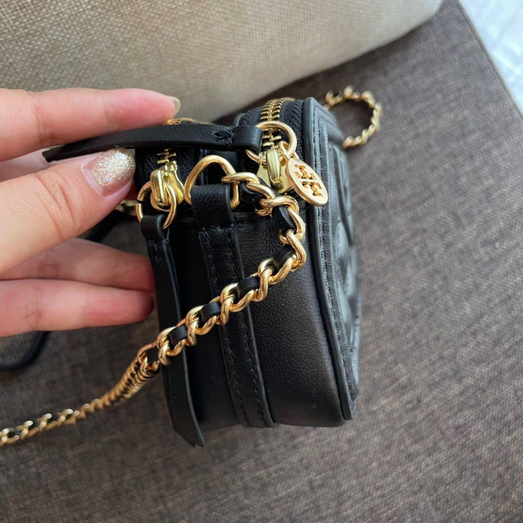 Tory burch Fleming double zip mini bag, Women's Fashion, Bags & Wallets