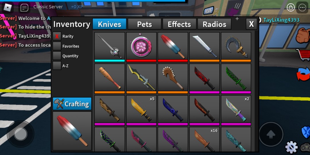 Trading mm2 knives for yba skins (I can also buy), Video Gaming, Gaming  Accessories, In-Game Products on Carousell