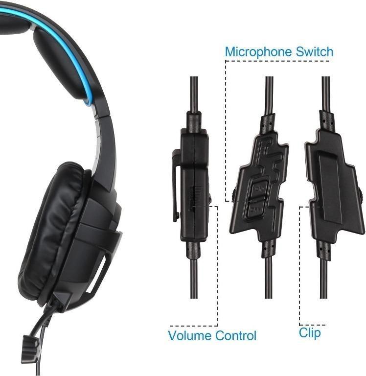 Y3008 SADES SA807 Gaming Headset Multi Platform New Xbox one PS4 Gaming Headphones Gaming Headsets Headphones For New Xbox one PS4 PC Laptop Mac iPad iPod Black Blue Audio Headphones Headsets on Carou...