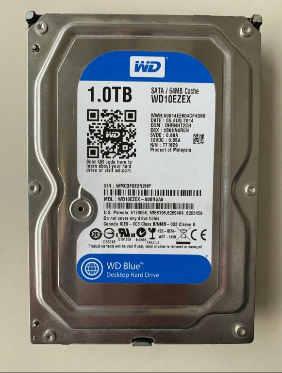 1 TB Western Digital hard disk drive - WD Blue 1.0TB, Computers & Tech ...