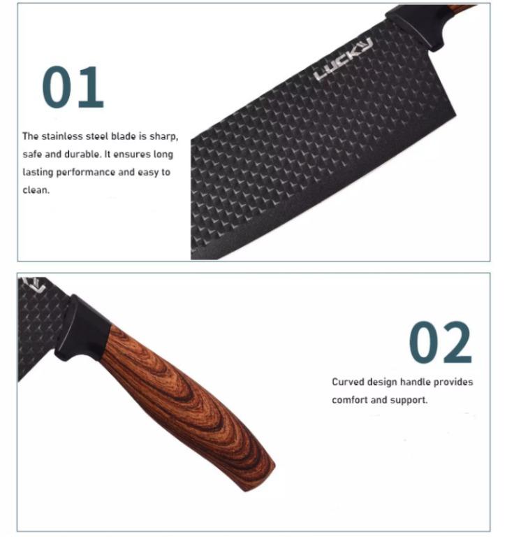 Utopia Kitchen 6-Piece Knife Set, Includes Chef Knife, Bread Knife, Carving  Knife, Paring Knife, Util…