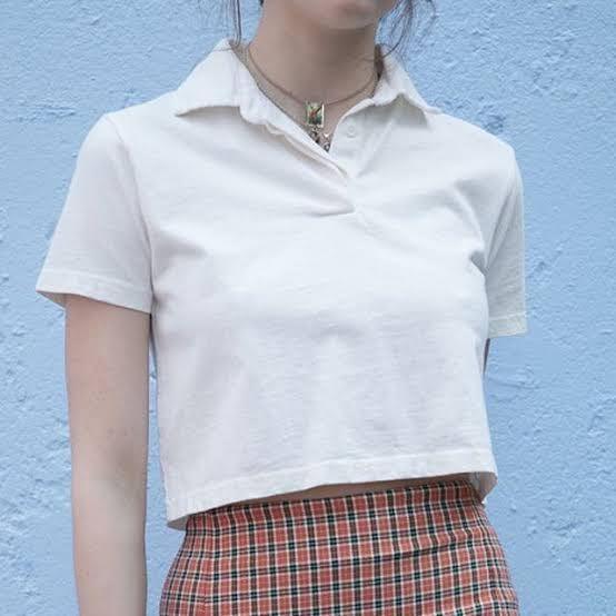 Brandy melville white collared shirt clearance