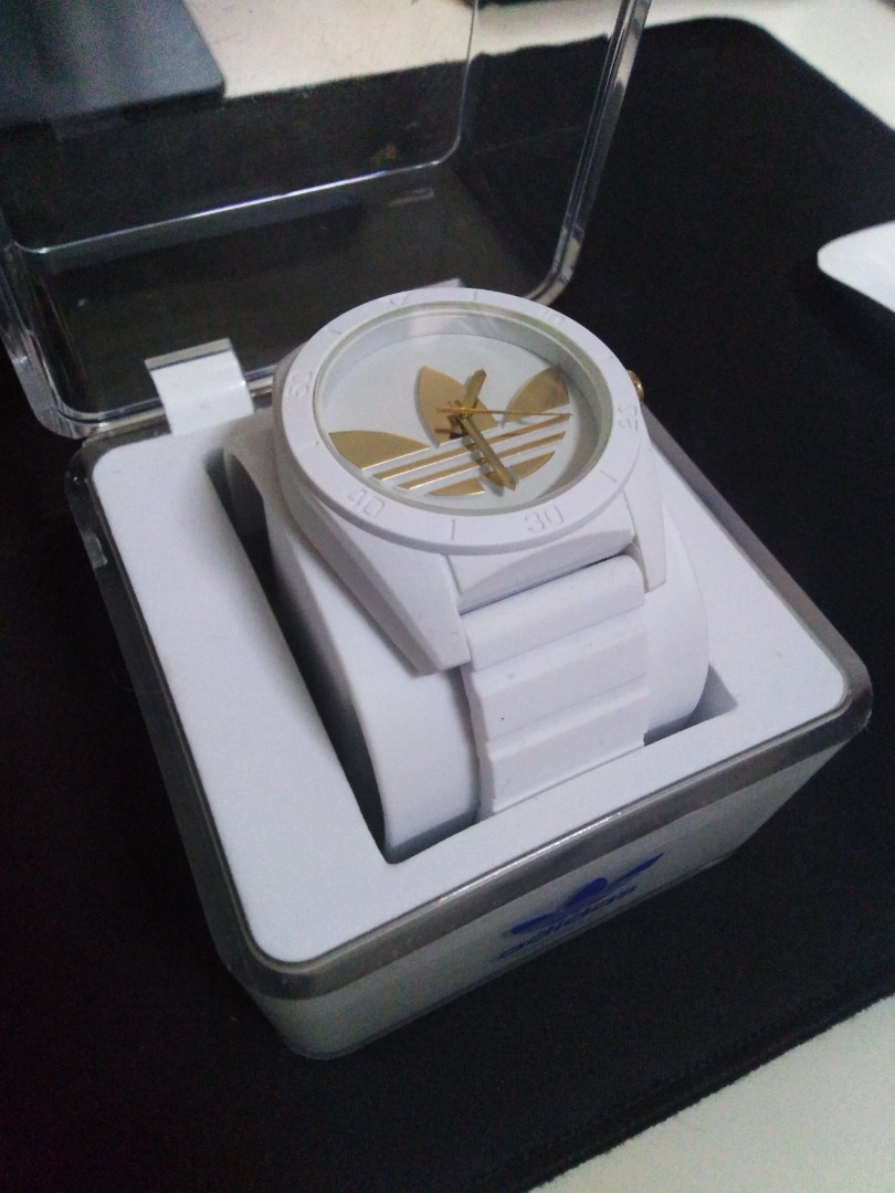 ADIDAS Santiago White Gold Watch Men s Fashion Watches